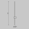 Настенный светильник Maytoni Light stick MOD237WL-L11BS3K
