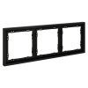 Рамка на 3 поста Voltum S70 VLS100308 (черный матовый)