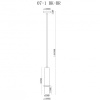 Подвесной светильник iLamp Lofty 10705-1 BK-BR