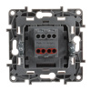 Переключатель одноклавишный промежуточный Legrand Etika 10A 250V антрацит 672609