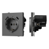 Механизм розетки с USB зарядкой Arlight SCT-TENDO-MUAC-SFPL-GR (230V, 16A) 054609