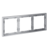 Рамка пластиковая Voltum S70 на 3 поста, (серый) VLS100316