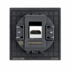 Розетка HDMI 2.0 Type A Stekker Мия RST00-3118-05 черный бархат 50828