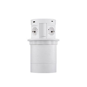 Блок розеток 107J (4 секции, 2 USB А + 2 USB С) Mebax 00-00001171