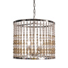 Подвесная люстра Delight Collection Wood Light KW0783P-4 silver