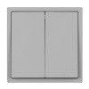 Механизм выключателя двухклавишный перекрёстный Arlight SWT-NOBE-MKX2-SFPL-IS (230V, 10A) (Никель) 061794