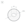 Силиконовый профиль Arlight WPH-FLEX-D22-360deg-S8-5m BLACK 045866