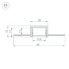 Алюминиевый профиль Arlight SL-LINIA20-FANTOM-2000 ANOD 049030