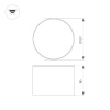 Накладной светильник Arlight SP-CYLINDO-R160-18W Day4000 (BK, 110 deg, 230V) 043963
