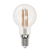 Лампа светодиодная филаментная (UL-00005906) Uniel E14 13W 4000K прозрачная LED-G45-13W/4000K/E14/CL PLS02WH