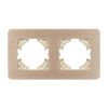 Рамка на 2 поста алюминиевая Arlight FRM-AKIRY-AL-2-GD 049726