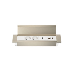 Блок розеток 41P (2 секции, USB + type C + RJ45 + HDMI) Mebax 00-00002596