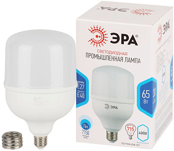 Лампа светодиодная Power Эра STD LED T140-65W-4000-E27/E40 65Вт колокол Б0071818
