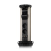 Блок розеток 12J (2 секции, USB type A+C + RJ45 + HDMI) беспроводная зарядка Mebax 00-00002597