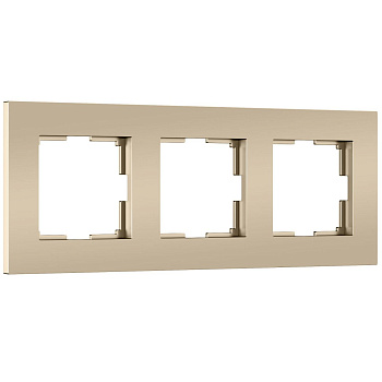 Рамка на 3 поста Werkel Slab (шампань софт) W0032911 4690389218422 a071625