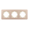 Рамка на 3 поста алюминиевая Arlight FRM-AKIRY-SFAL-3-GD 049742
