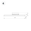 Трековый трехфазный светильник Arlight LGD-TUBE-TURN-4TR-L600-20W Day4000 (BK, 180 deg, 230V) 036297(1)