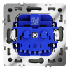 Розетка с защитными шторками и крышкой Voltum S70 VLS040308 (черный матовый)