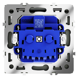 Розетка с защитными шторками и крышкой Voltum S70 VLS040308 (черный матовый)