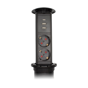 Блок розеток LE3 (2 секции 2 USB + 1 type-C беспроводная зарядка) Mebax 00-00002874