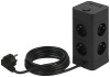 Сетевой фильтр ЭРА TWR-8es-1,5m-4USB-B башня с защитой заземлением с выключателем 8 розеток+4xUSBA+C 1,5м 16А черный Б0069072