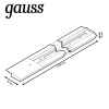 Шинопровод однофазный встраиваемый Gauss TR128