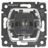 Выключатель одноклавишный кнопочный Legrand Galea Life 10A 250V с подсветкой 775813