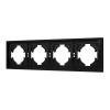 Рамка пластиковая на 4 поста Arlight FRM-TENDO-SFPL-4-BK 054654