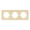 Рамка на 3 поста алюминиевая Arlight FRM-AKIRY-SFAL-3-GD 049742