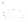 Потолочная люстра Arlight SP-ESTELY-R600-50W Warm3300-MIX (BK, 80 deg, 230V, TRIAC) 055365
