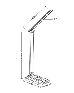 Настольная лампа Arte Lamp William A5122LT-1BK