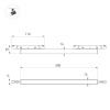 Трековый магнитный светильник Arlight MAG-MICROCOSM-FLAT-L588-20W Warm3000 (WH, 100 deg, 24V) (IP20 Металл) 051820