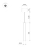 Подвесной светильник Arlight SP-PIPE-HANG-L300-R30-9W Warm3000 (GD, 24 deg, 230V) 038618