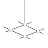 Подвесная люстра DeLight Collection Molecular MD18001067-4A black/gold