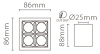 Накладной светодиодный светильник Fiberli XC002-4T(W) 12120204