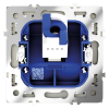 Розетка компьютерная Voltum S70 VLS060105 (сталь)