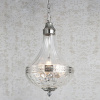 Подвесная люстра DeLight Collection French Empire Glass KG0544P-4 nickel
