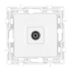 Розетка TV Arte Milano 217.43-1.white