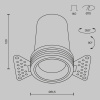 Встраиваемый спот Maytoni Technical Focus Led DL125-L12-3K-TRS-B