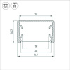 Алюминиевый профиль Arlight PLS-Lock-H16-SMT-2000 Anod 033224