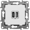 Зарядка USB A-C Legrand Etika Белый 672236