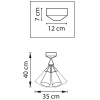 Потолочный светильник Lightstar Cone 757070