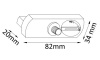 Адаптер для однофазного шинопровода Crystal Lux CLT 0.212 CLT 0.212 02 WH