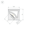 Силиконовый профиль Arlight WPH-FLEX-1616-TWIST-S11-20m WHITE (Силикон) 059874