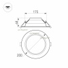 Светильник Downlight Arlight Cyclone 022521(1)