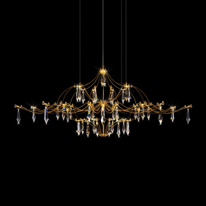 Подвесная люстра Loft IT Mira 10587/1000 Gold Asfour