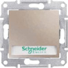 Выключатель кнопочный с подсветкой и полем для надписи Schneider Electric Sedna 10A 250V SDN1600368