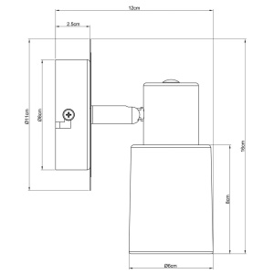 Спот Arte Lamp A4510AP-1SS