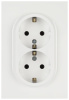 Розетка ЭРА Arktik 16-2104-01 двойная с заземлением 2X2P+E Schuko 16А-250В белый Б0070444