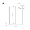 Подвесная люстра Arlight SP-DIAMOND-R1050-60W Day4000 (WH, 45 deg, 230V, TRIAC) 054498